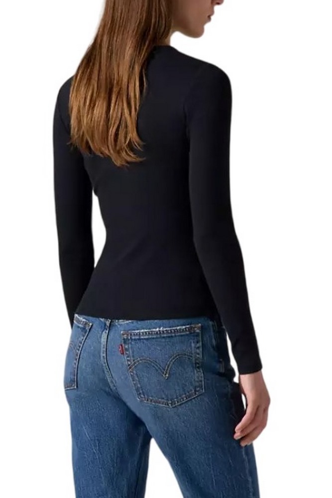 LEVIS HAYES TEE ΜΠΛΟΥΖΑ ΜΑΚΡΥΜΑΝΙΚΗ ΓΥΝΑΙΚΕΙΑ BLACK