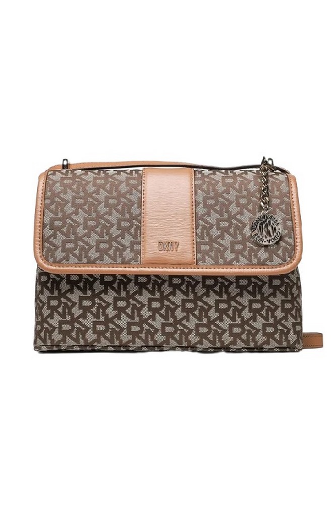 DKNY BRYANT CROSS BODY HANDBAG ΤΣΑΝΤΑ ΓΥΝΑΙΚΕΙΑ BEIGE