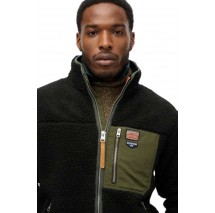 SUPERDRY D2 OVIN VINTAGE RETRO FULL ZIP FLEECE ΖΑΚΕΤΑ ΑΝΔΡΙΚΗ BLACK