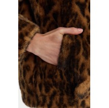 GUESS LUNA FAUX FUR LEOPARD JACKET ΠΑΛΤΟ ΓΟΥΝΑΚΙ ΓΥΝΑΙΚΕΙΟ LEOPARD