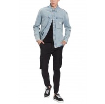 CALVIN KLEIN RELAXED LINEAR DENIM SHIRT ΠΟΥΚΑΜΙΣΟ ΑΝΔΡΙΚΟ BLUΕ DENIM