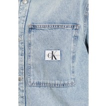 CALVIN KLEIN JEANS RELAXED LINEAR DENIM SHIRT ΠΟΥΚΑΜΙΣΟ ΑΝΔΡΙΚΟ BLUΕ DENIM