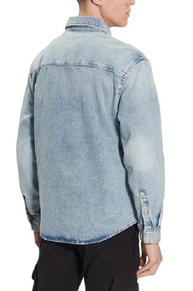 CALVIN KLEIN RELAXED LINEAR DENIM SHIRT ΠΟΥΚΑΜΙΣΟ ΑΝΔΡΙΚΟ BLUΕ DENIM