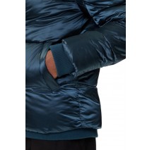 GUESS METALLIZED PUFFA JACKET ΜΠΟΥΦΑΝ ΑΝΔΡΙΚΟ BLUE