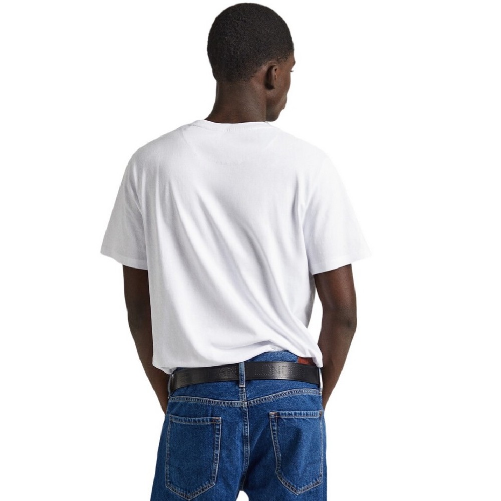 PEPE JEANS LONDON DROP CONNOR T-SHIRT ΜΠΛΟΥΖΑ ΑΝΔΡΙΚΗ WHITE