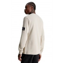 CALVIN KLEIN JEANS WAFFLE LS TEE ΜΠΛΟΥΖΑ ΑΝΔΡΙΚΗ BEIGE