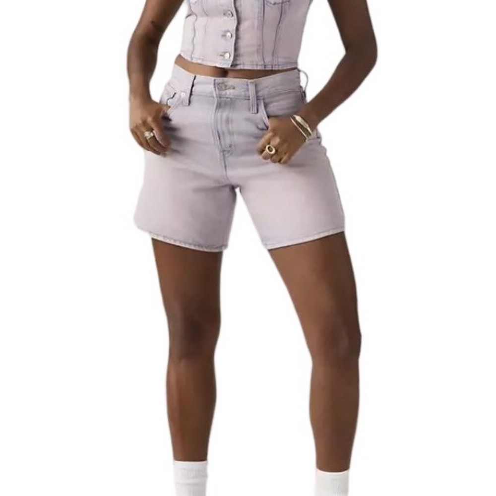 LEVIS HIGH BAGGY SHORT ΒΕΡΜΟΥΔΑ ΓΥΝΑΙΚΕΙΑ DENIM LIGHT