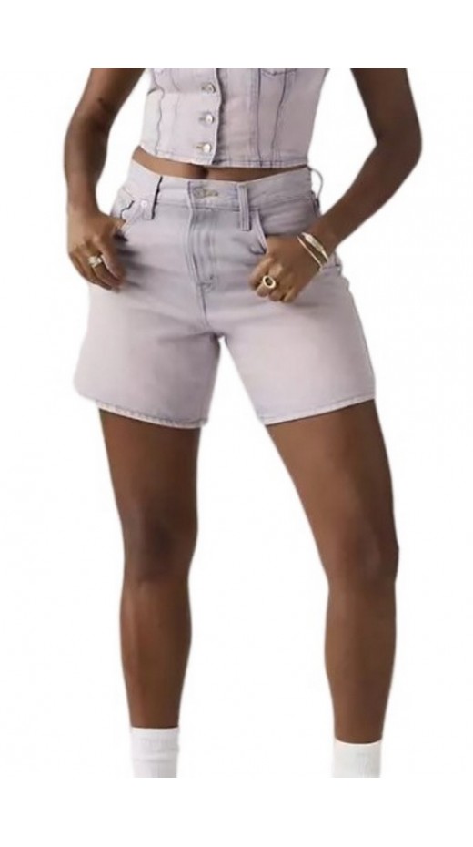 LEVIS HIGH BAGGY SHORT ΒΕΡΜΟΥΔΑ ΓΥΝΑΙΚΕΙΑ DENIM LIGHT