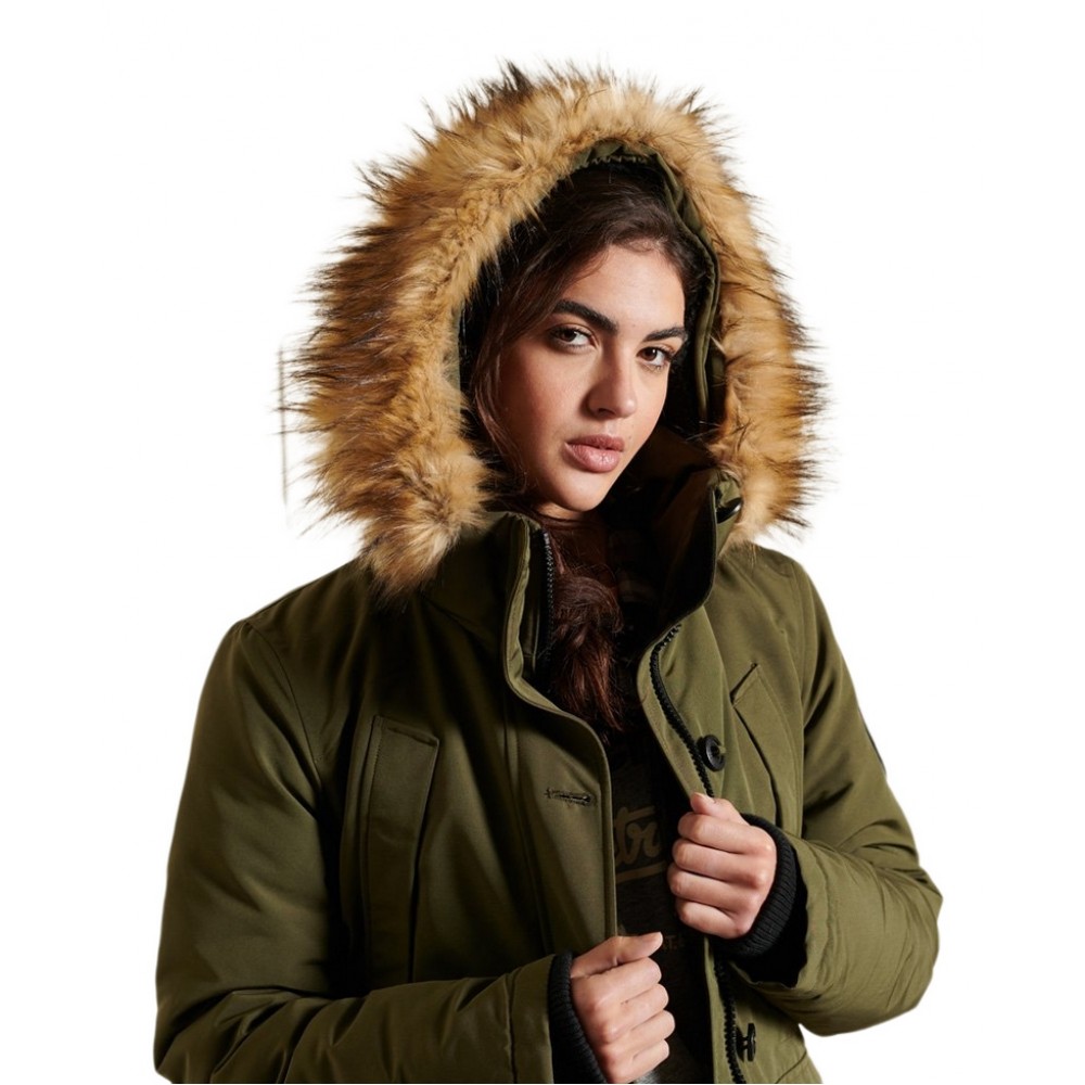 ΜΠΟΥΦΑΝ PARKA ΓΥΝΑΙΚΕΙΟ SUPERDRY KHAKI