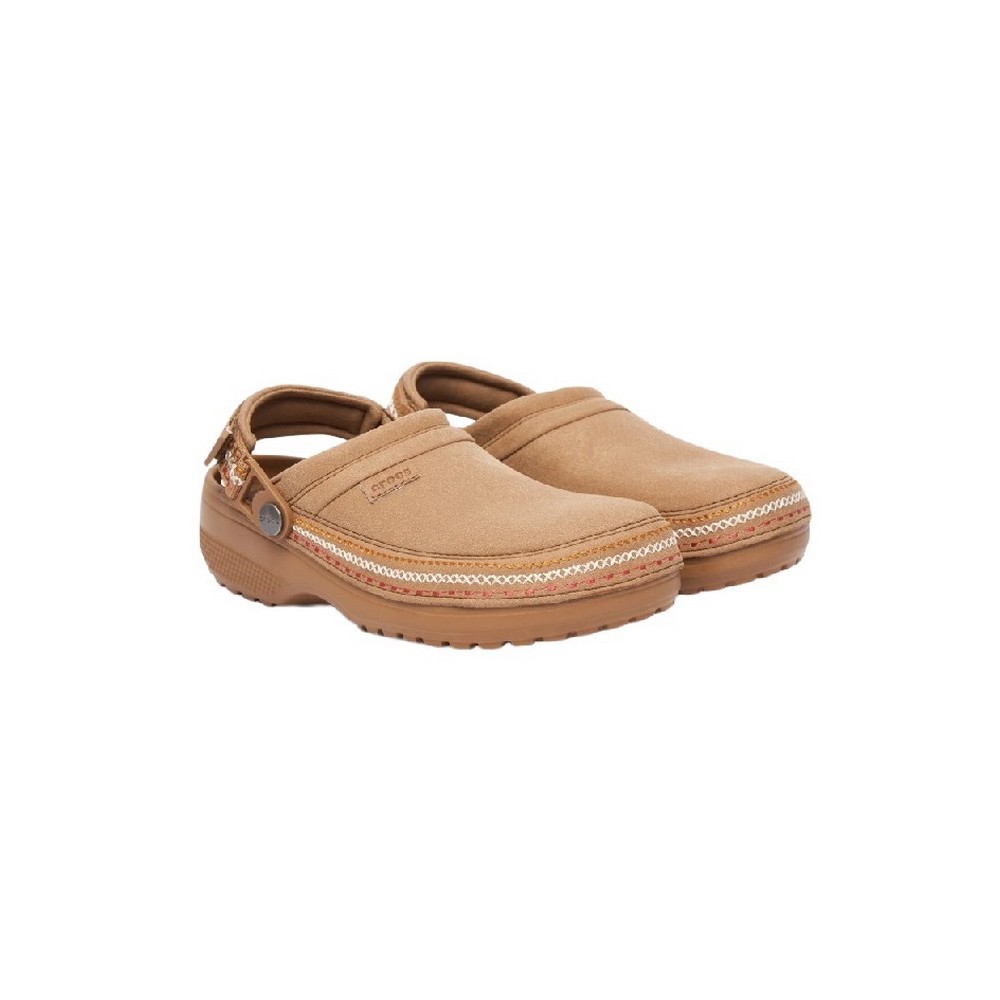 CROCS CRAFTED VEGAN SUEDE STITCH ΠΕΔΙΛΟ UNISEX LATTE
