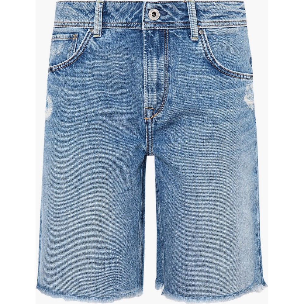 ΒΕΡΜΟΥΔΑ ΓΥΝΑΙΚΕΙΑ PEPE JEANS BLUΕ DENIM ΒΕΡΜΟΥΔΑ ΓΥΝΑΙΚΕΙΑ PEPE JEANS BLUΕ DENIM