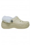 CROCS CLASSIC PLATFORM FUZZ LINED CLOG 212854 ΠΕΔΙΛΟ ΓΥΝΑΙΚΕΙΟ ECRU