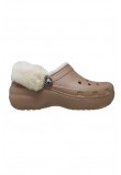CROCS CLASSIC PLATFORM FUZZ LINED CLOG 212854 ΠΕΔΙΛΟ ΓΥΝΑΙΚΕΙΟ LATTE