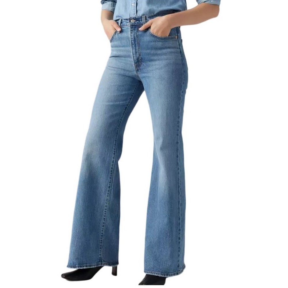 LEVIS RIBCAGE BELLS A75030009 ΠΑΝΤΕΛΟΝΙ ΓΥΝΑΙΚΕΙΟ BLUΕ DENIM