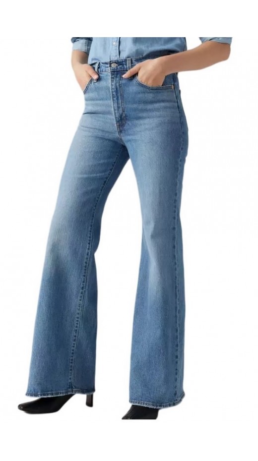 LEVIS RIBCAGE BELLS A75030009 ΠΑΝΤΕΛΟΝΙ ΓΥΝΑΙΚΕΙΟ BLUΕ DENIM