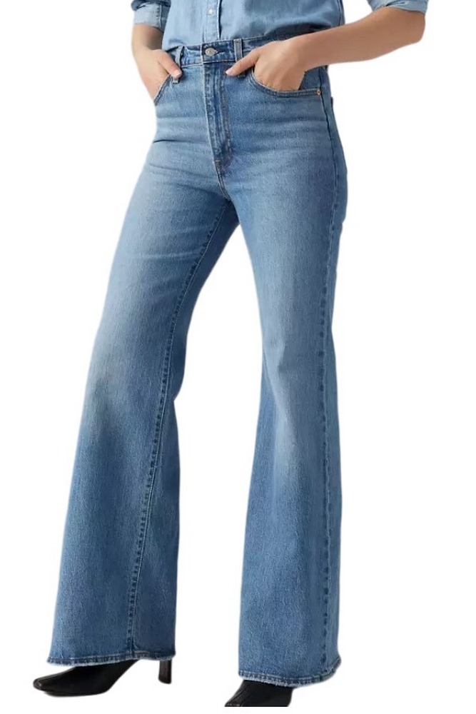 LEVIS RIBCAGE BELLS A75030009 ΠΑΝΤΕΛΟΝΙ ΓΥΝΑΙΚΕΙΟ BLUΕ DENIM