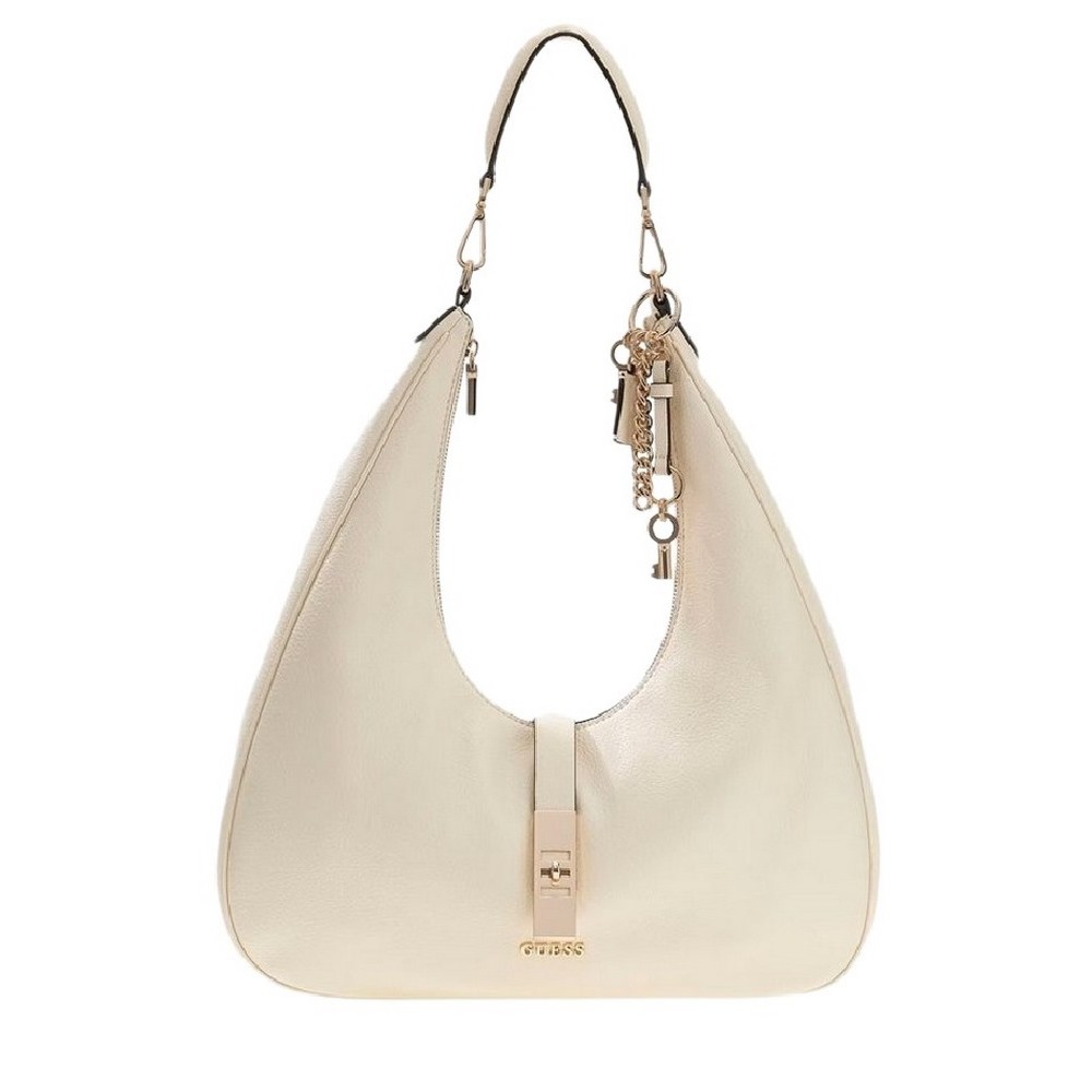 GUESS BROOKE HOBO ΤΣΑΝΤΑ ΓΥΝΑΙΚΕΙΑ OFF WHITE