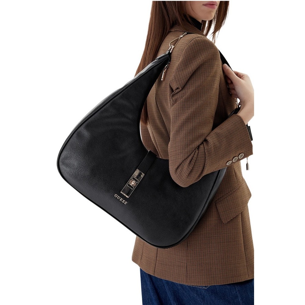 GUESS BROOKE HOBO ΤΣΑΝΤΑ ΓΥΝΑΙΚΕΙΑ BLACK
