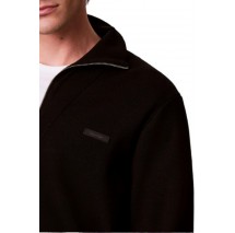 CALVIN KLEIN JEANS LS SNOWY TECH KNIT QZ SWEATER 14 ΜΠΛΟΥΖΑ ΠΛΕΚΤΗ ΑΝΔΡΙΚΗ BLACK