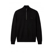 CALVIN KLEIN JEANS LS SNOWY TECH KNIT QZ SWEATER 14 ΜΠΛΟΥΖΑ ΠΛΕΚΤΗ ΑΝΔΡΙΚΗ BLACK