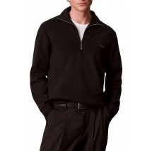 CALVIN KLEIN JEANS LS SNOWY TECH KNIT QZ SWEATER 14 ΜΠΛΟΥΖΑ ΠΛΕΚΤΗ ΑΝΔΡΙΚΗ BLACK