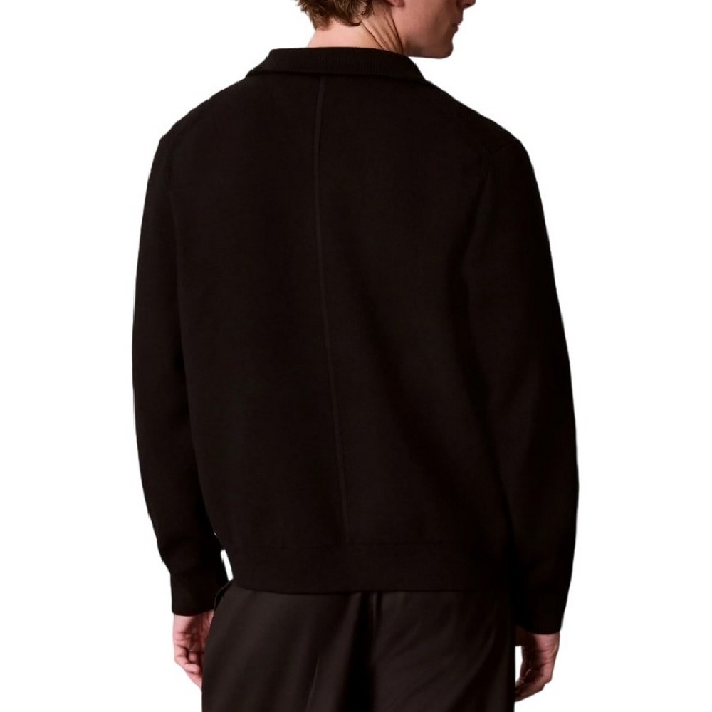 CALVIN KLEIN JEANS LS SNOWY TECH KNIT QZ SWEATER 14 ΜΠΛΟΥΖΑ ΠΛΕΚΤΗ ΑΝΔΡΙΚΗ BLACK