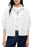 TOMMY JEANS OVS CRP ESSENTIAL SHIRT EXT ΠΟΥΚΑΜΙΣΟ ΓΥΝΑΙΚΕΙΟ ECRU