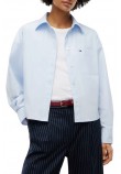 TOMMY JEANS OVS CRP ESSENTIAL SHIRT EXT ΠΟΥΚΑΜΙΣΟ ΓΥΝΑΙΚΕΙΟ CIEL