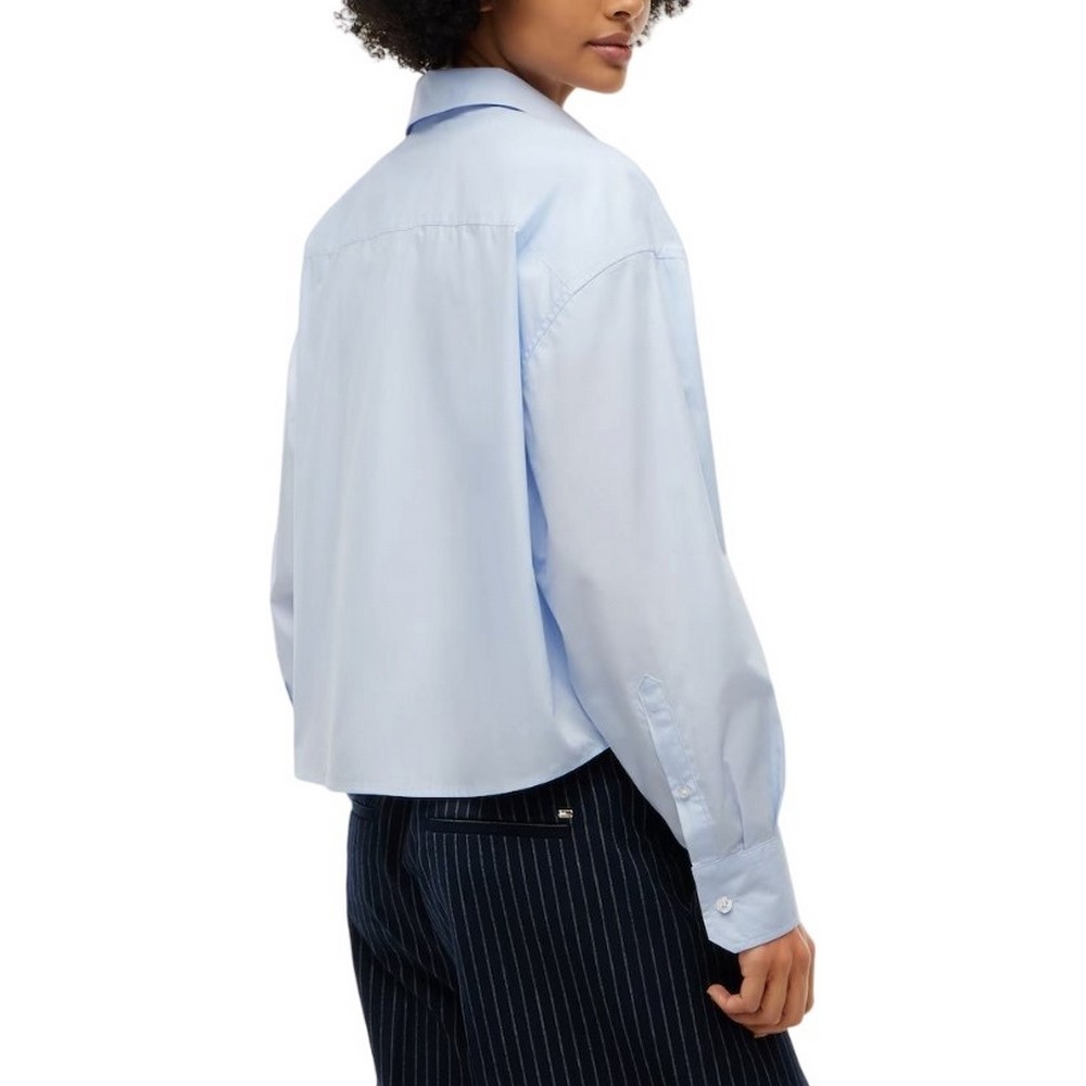 TOMMY JEANS OVS CRP ESSENTIAL SHIRT EXT ΠΟΥΚΑΜΙΣΟ ΓΥΝΑΙΚΕΙΟ CIEL