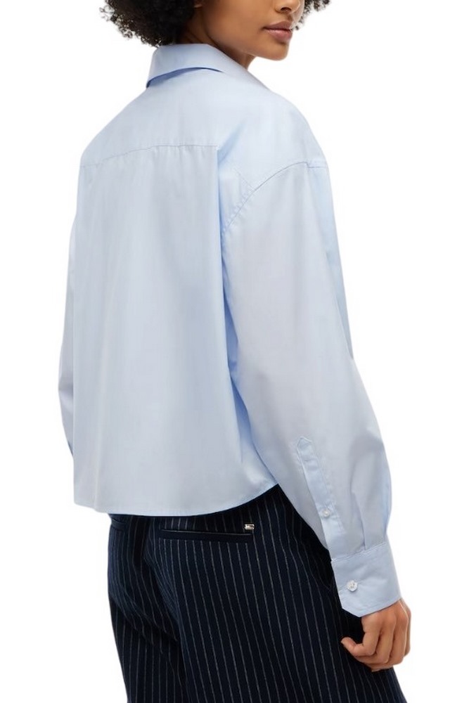 TOMMY JEANS OVS CRP ESSENTIAL SHIRT EXT ΠΟΥΚΑΜΙΣΟ ΓΥΝΑΙΚΕΙΟ CIEL