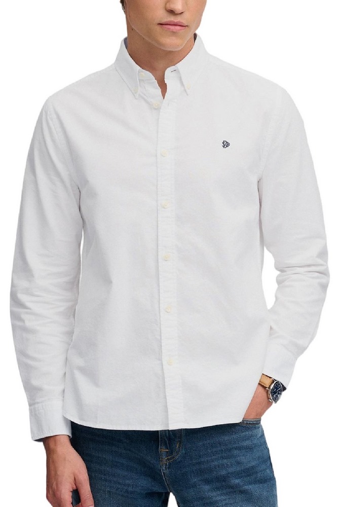 SUPERDRY PREPPY OXFORD SHIRT ΠΟΥΚΑΜΙΣΟ ΑΝΔΡΙΚΟ WHITE