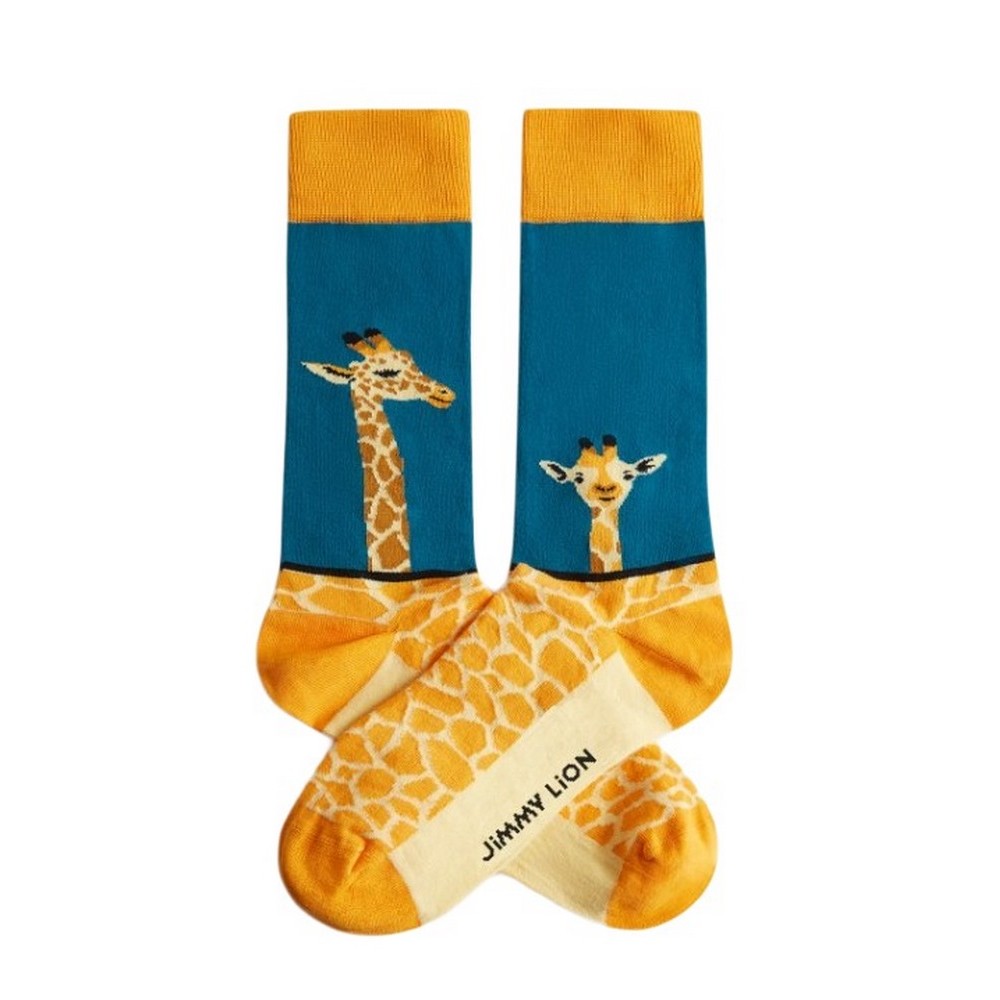 JIMMY LION GIRAFFE SOCKS UNISEX ΚΑΛΤΣΕΣ BLUE