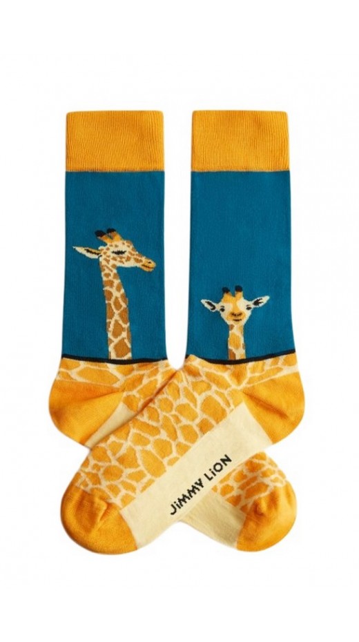 JIMMY LION GIRAFFE SOCKS UNISEX ΚΑΛΤΣΕΣ BLUE