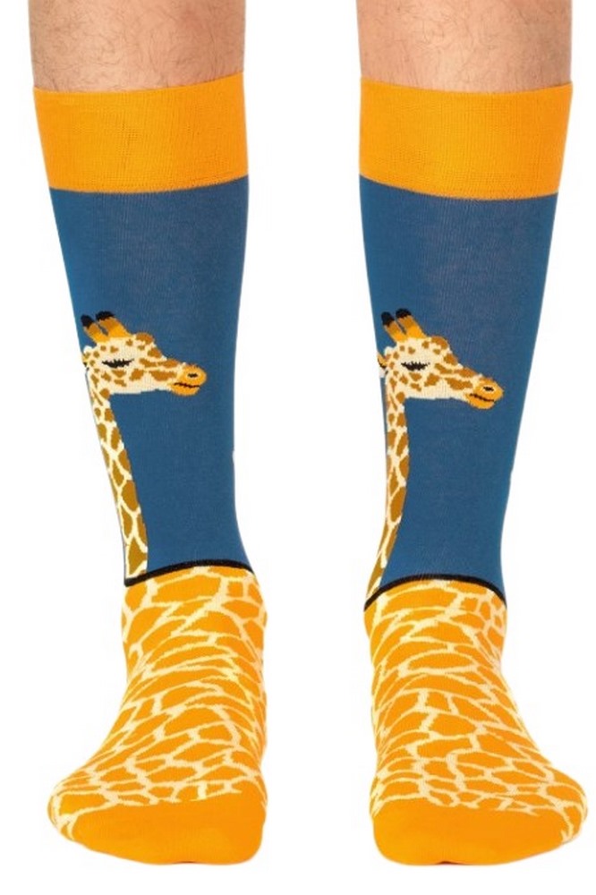 JIMMY LION GIRAFFE SOCKS UNISEX ΚΑΛΤΣΕΣ BLUE