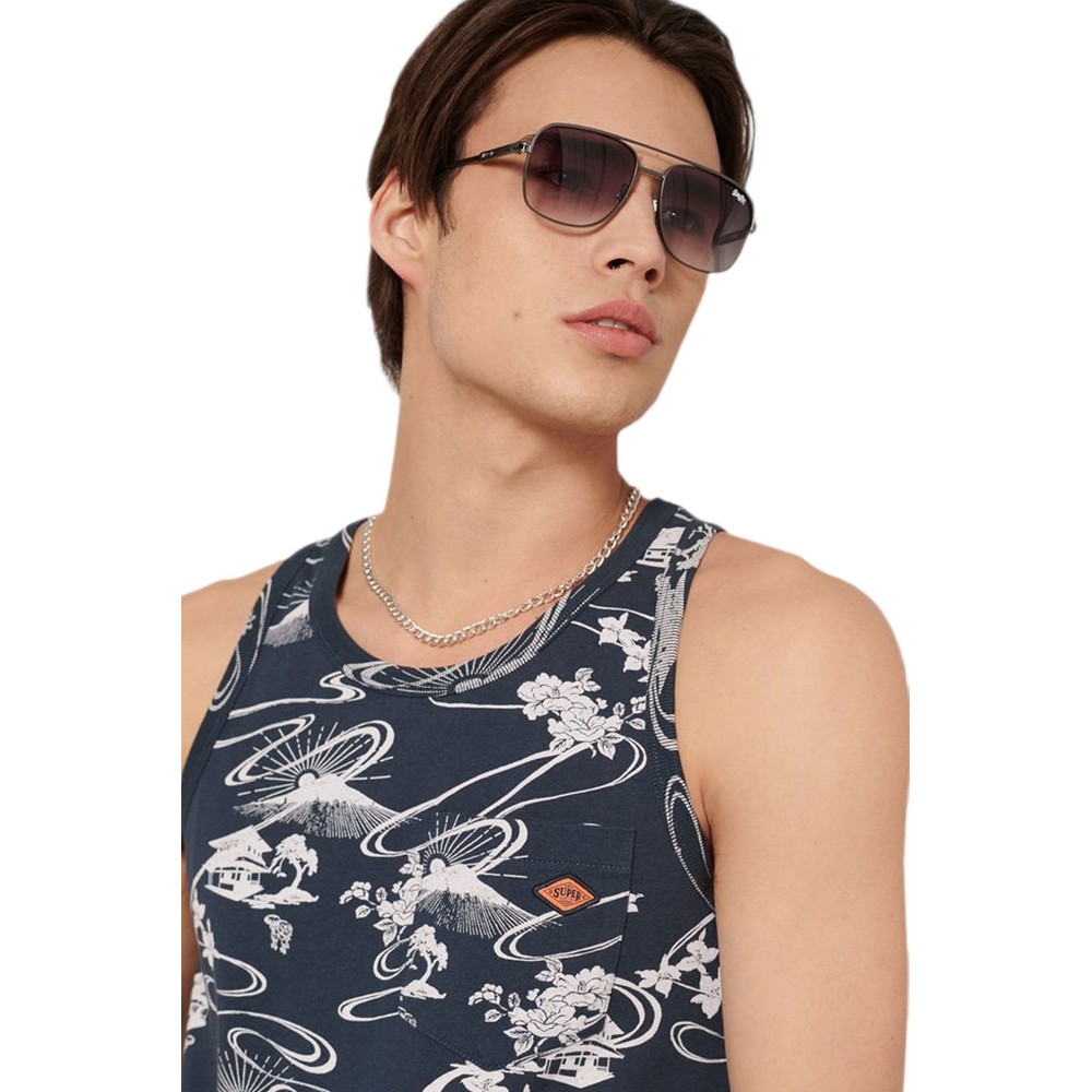 ΜΠΛΟΥΖΑ AMANIKH ΑΝΔΡΙΚΗ SUPERDRY NAVY ΜΠΛΟΥΖΑ AMANIKH ΑΝΔΡΙΚΗ SUPERDRY NAVY