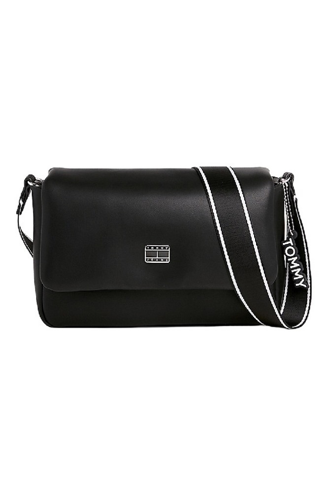 TOMMY HILFIGER TJW CITY GIRL FLAP CROSSOVER ΤΣΑΝΤΑ ΓΥΝΑΙΚΕΙΑ BLACK