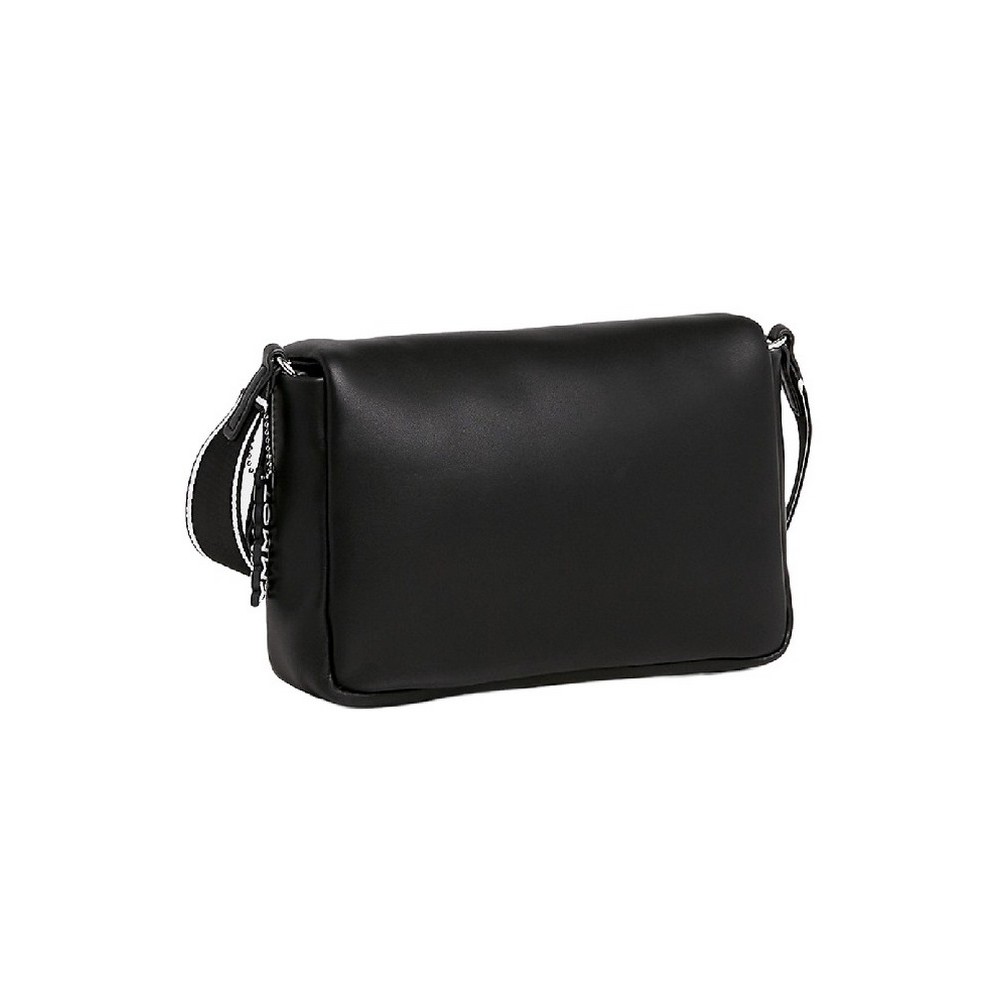 TOMMY HILFIGER TJW CITY GIRL FLAP CROSSOVER ΤΣΑΝΤΑ ΓΥΝΑΙΚΕΙΑ BLACK
