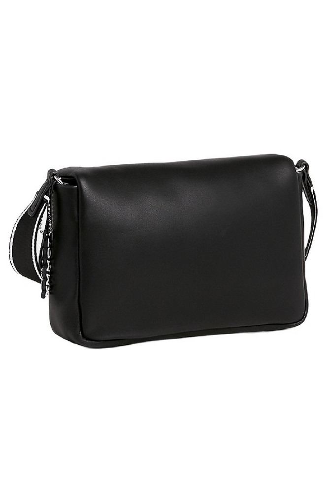 TOMMY HILFIGER TJW CITY GIRL FLAP CROSSOVER ΤΣΑΝΤΑ ΓΥΝΑΙΚΕΙΑ BLACK