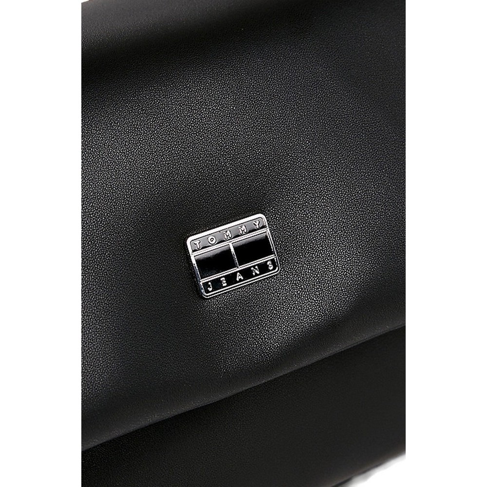 TOMMY HILFIGER TJW CITY GIRL FLAP CROSSOVER ΤΣΑΝΤΑ ΓΥΝΑΙΚΕΙΑ BLACK