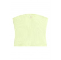TOMMY JEANS SLIM SH BANDEAU RIB ΤΟΠ ΓΥΝΑΙΚΕΙΟ LIME