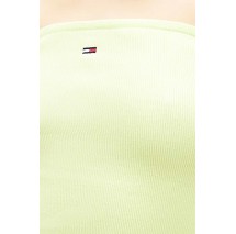 TOMMY JEANS SLIM SH BANDEAU RIB ΤΟΠ ΓΥΝΑΙΚΕΙΟ LIME