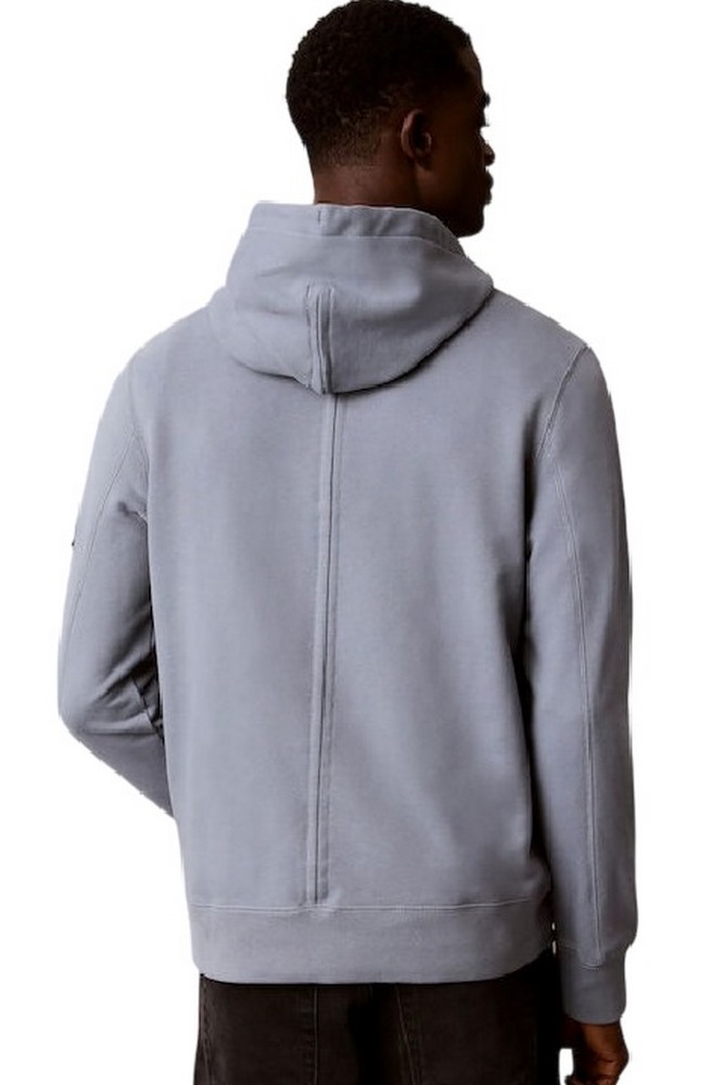 CALVIN KLEIN JEANS EU 350TERRY BADGE HOODIE ΜΠΛΟΥΖΑ ΦΟΥΤΕΡ ΑΝΔΡΙΚΗ STEEL GRAY