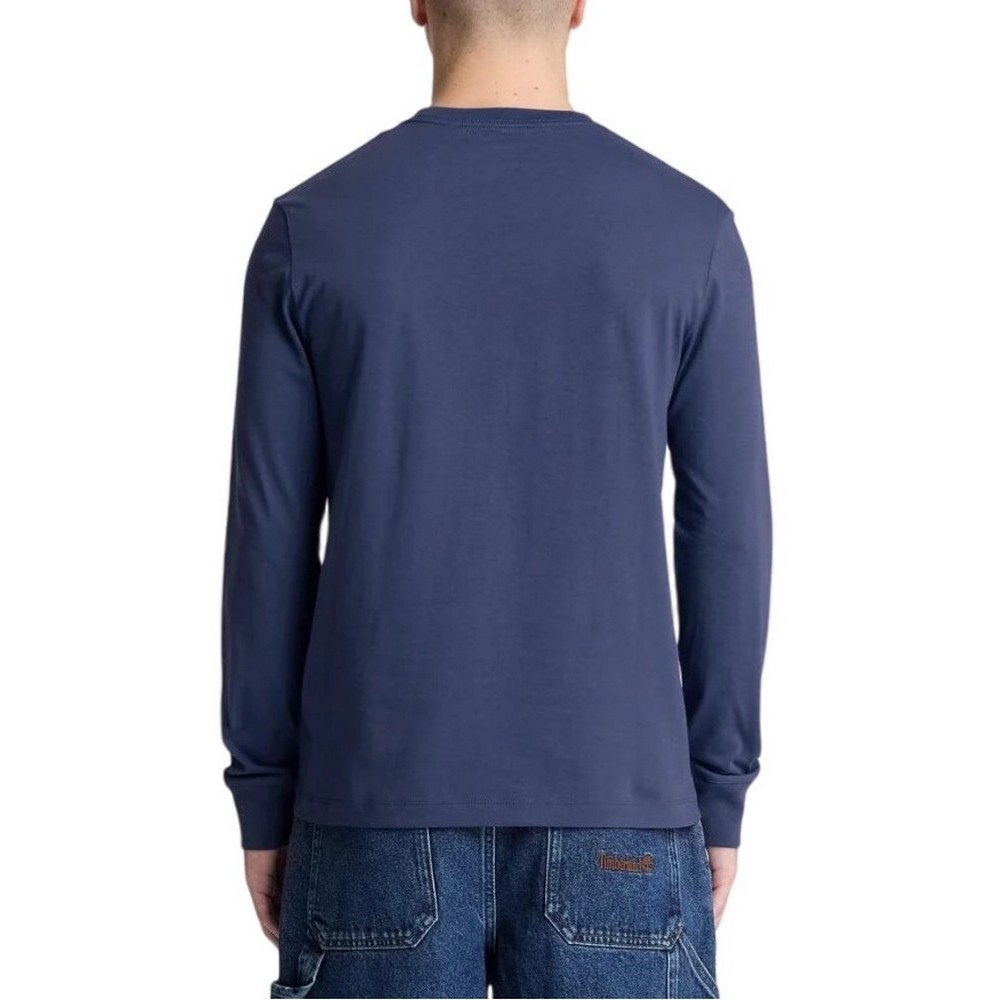 TIMBERLAND TREE EMBROIDERED ΜΠΛΟΥΖΑ ΜΑΚΡΥΜΑΝΙΚΗ ΑΝΔΡΙΚΗ DARK BLUE