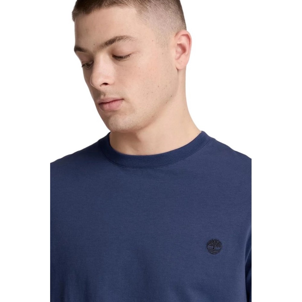 TIMBERLAND TREE EMBROIDERED ΜΠΛΟΥΖΑ ΜΑΚΡΥΜΑΝΙΚΗ ΑΝΔΡΙΚΗ DARK BLUE