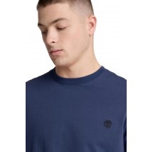 TIMBERLAND TREE EMBROIDERED ΜΠΛΟΥΖΑ ΜΑΚΡΥΜΑΝΙΚΗ ΑΝΔΡΙΚΗ DARK BLUE
