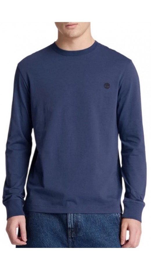 TIMBERLAND TREE EMBROIDERED ΜΠΛΟΥΖΑ ΜΑΚΡΥΜΑΝΙΚΗ ΑΝΔΡΙΚΗ DARK BLUE