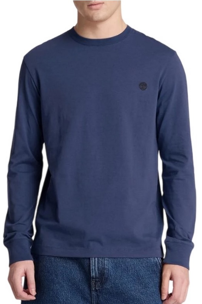 TIMBERLAND TREE EMBROIDERED ΜΠΛΟΥΖΑ ΜΑΚΡΥΜΑΝΙΚΗ ΑΝΔΡΙΚΗ DARK BLUE