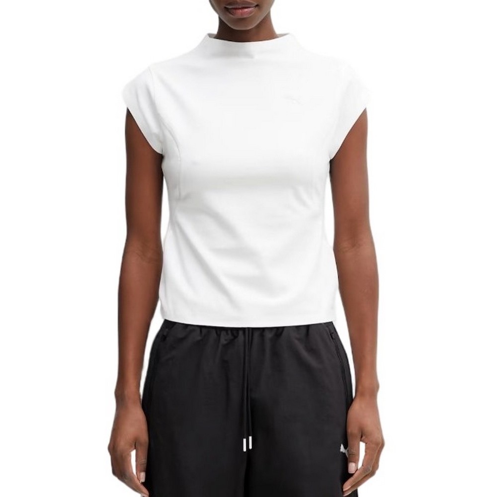 PUMA PUMATECH SENSE DRYCELL SLIM T-SHIRT ΜΠΛΟΥΖΑ ΓΥΝΑΙΚΕΙΑ WHITE