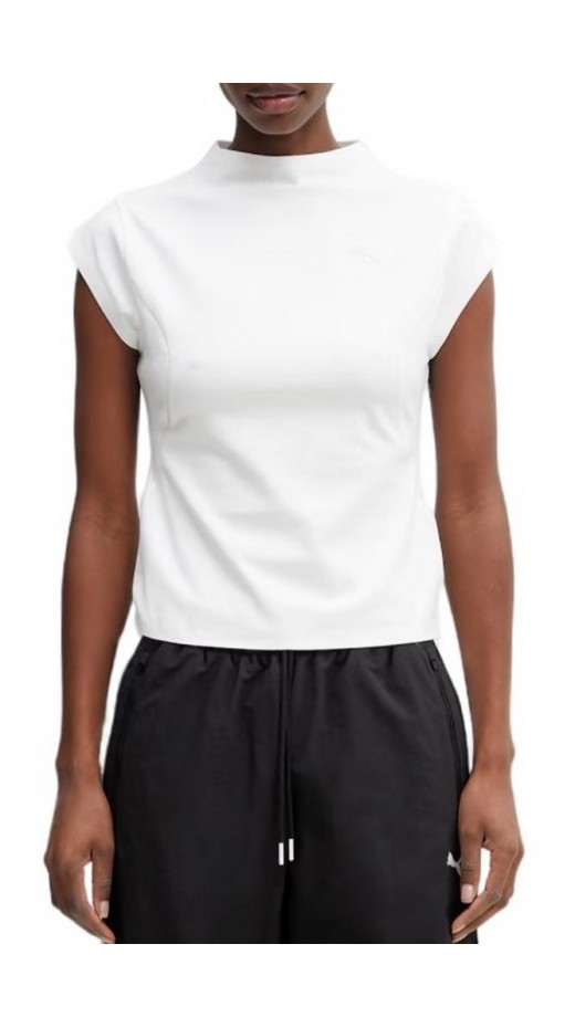 PUMA PUMATECH SENSE DRYCELL SLIM T-SHIRT ΜΠΛΟΥΖΑ ΓΥΝΑΙΚΕΙΑ WHITE