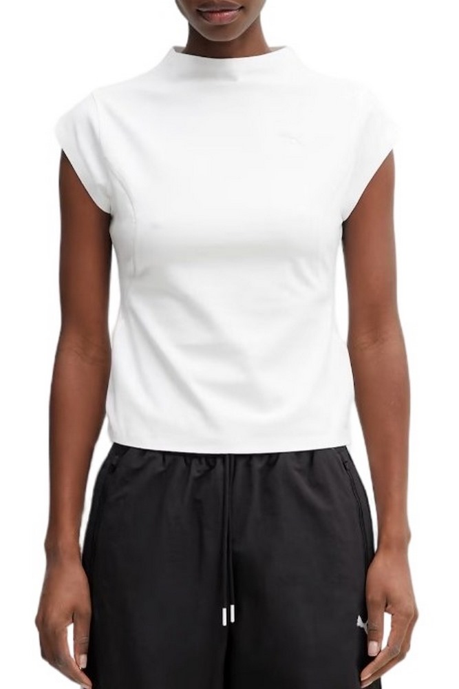 PUMA PUMATECH SENSE DRYCELL SLIM T-SHIRT ΜΠΛΟΥΖΑ ΓΥΝΑΙΚΕΙΑ WHITE